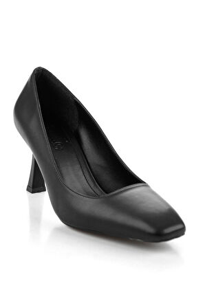 Siyah  Kadın Klasik Topuklu Ayakkabı K01565016809