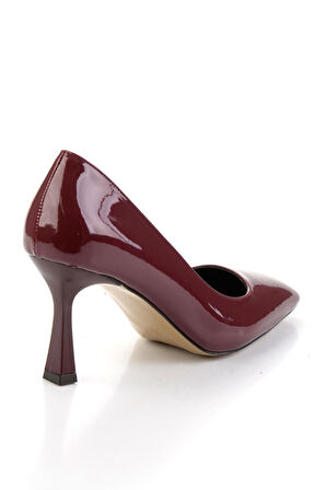 Bordo  Kadın Klasik Topuklu Ayakkabı K01565016898