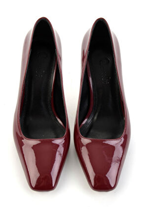 Bordo  Kadın Klasik Topuklu Ayakkabı K01565016898