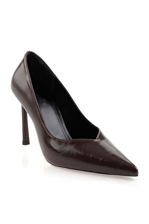 Kahve  Kadın Klasik Topuklu Ayakkabı K01565016042