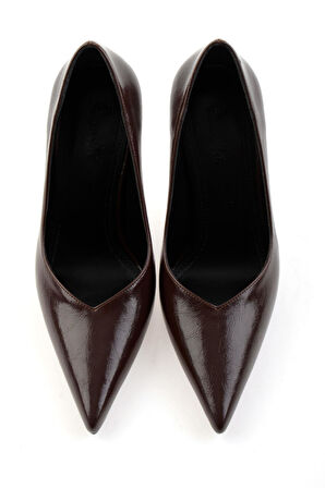 Kahve  Kadın Klasik Topuklu Ayakkabı K01565016042