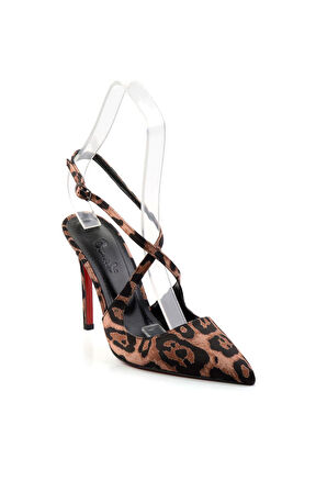 Leopar  Kadın Klasik Topuklu Ayakkabı K01565041171