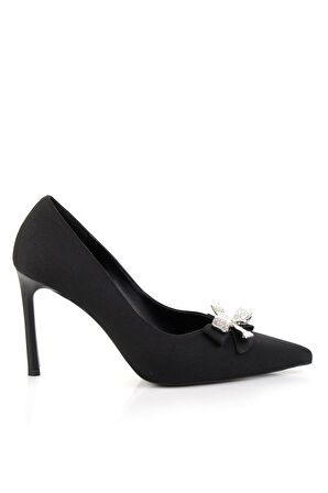 Mat Siyah  Kadın Klasik Topuklu Ayakkabı K01565016138