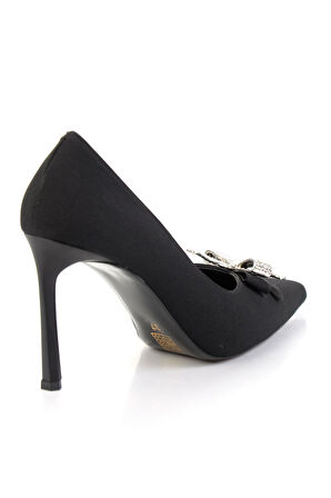 Mat Siyah  Kadın Klasik Topuklu Ayakkabı K01565016138