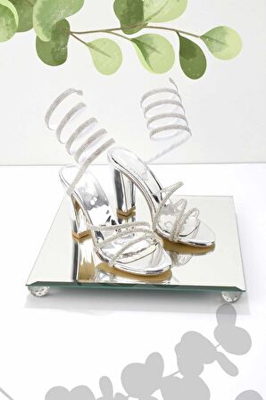 Lame Ayna  Kadın Abiye Ayakkabı K01575020639