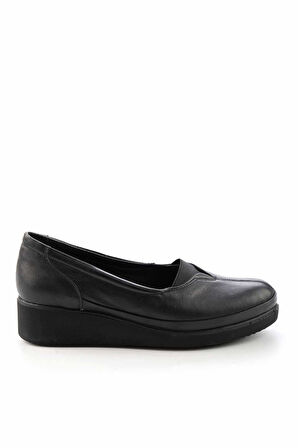 Siyah Leather Kadın Casual Ayakkabı K01586060103
