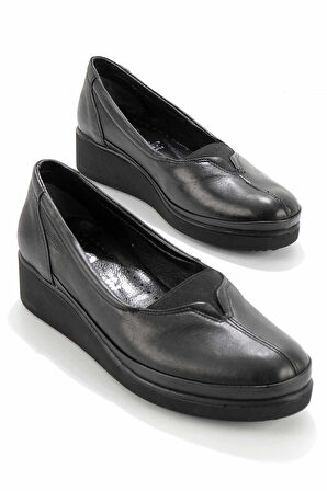 Siyah Leather Kadın Casual Ayakkabı K01586060103