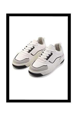 Beyaz Siyah  Kadın Sneaker K01591513009