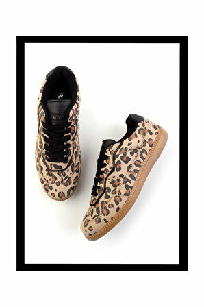 Leopar Süet  Kadın Sneaker K01591512502