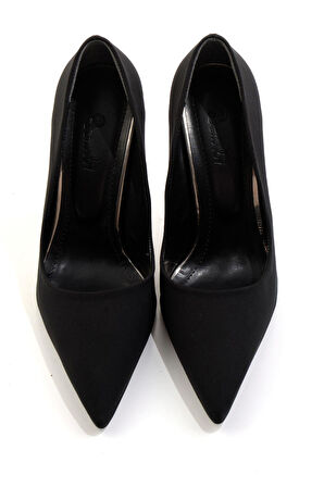 Mat Siyah  Kadın Klasik Topuklu Ayakkabı K01614100038