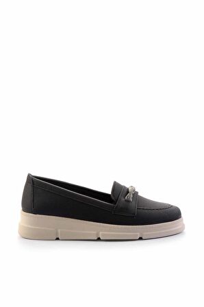 Siyah  Kadın Loafer Ayakkabı K01621060509
