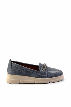 Kot Mavi  Kadın Loafer Ayakkabı K01621060509