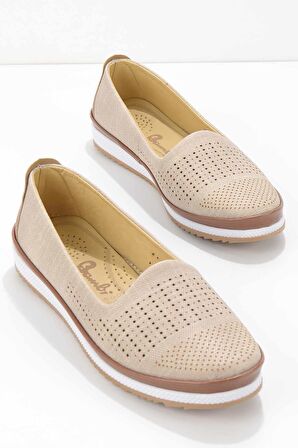 Bambi Vizon Kot  Kadın Casual Ayakkabi K01621301337