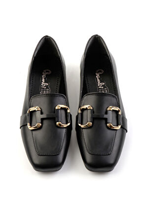 Siyah  Kadın Loafer Ayakkabı K01641021609
