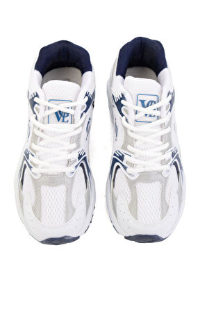 Beyaz Lacivert  Kadın Sneaker K01644015022