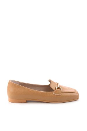 Bambi Camel  Kadın Loafer Ayakkabi K01641165409