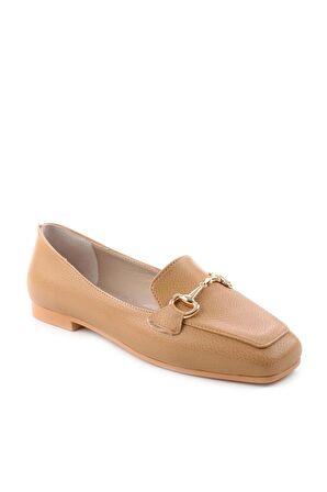 Bambi Camel  Kadın Loafer Ayakkabi K01641165409
