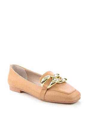 Bambi Camel  Kadın Loafer Ayakkabi K01641166309