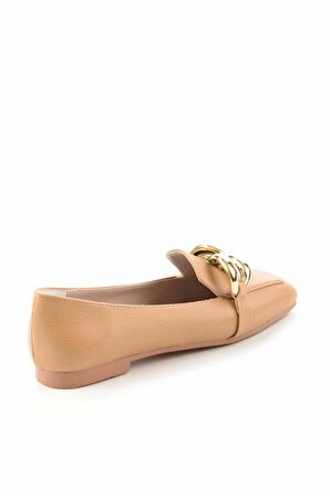 Bambi Camel  Kadın Loafer Ayakkabi K01641166309