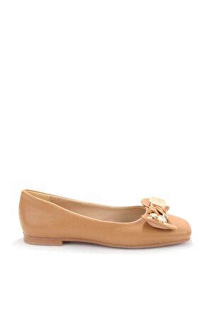 Bambi Camel  Kadın Loafer Ayakkabi K01641121409