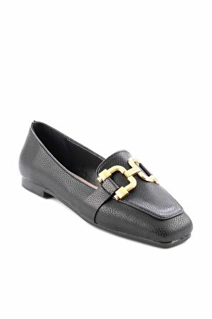 Bambi Siyah  Kadın Loafer Ayakkabi K01641166109