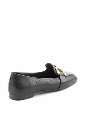 Bambi Siyah  Kadın Loafer Ayakkabi K01641166109