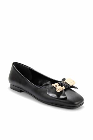 Bambi Siyah  Kadın Loafer Ayakkabi K01641121409