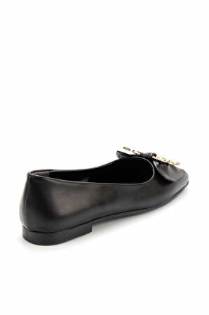 Bambi Siyah  Kadın Loafer Ayakkabi K01641121409