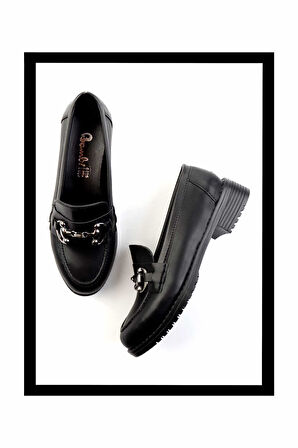Siyah  Kadın Loafer Ayakkabı K01641012009