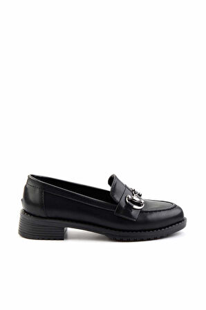 Siyah  Kadın Loafer Ayakkabı K01641012009