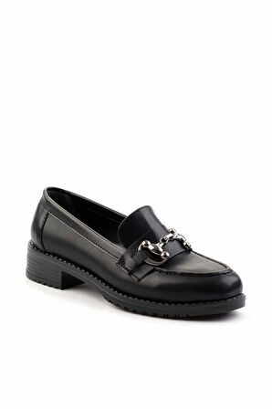Siyah  Kadın Loafer Ayakkabı K01641012009
