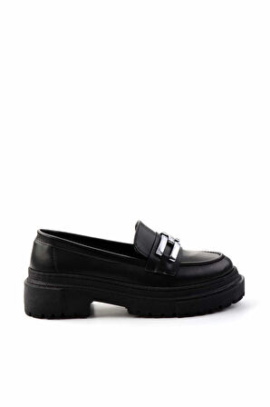 Siyah   Kadın Loafer Ayakkabı K01641015509