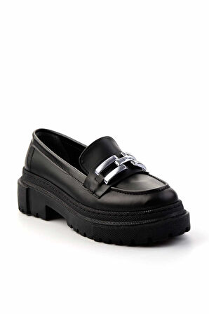 Siyah   Kadın Loafer Ayakkabı K01641015509