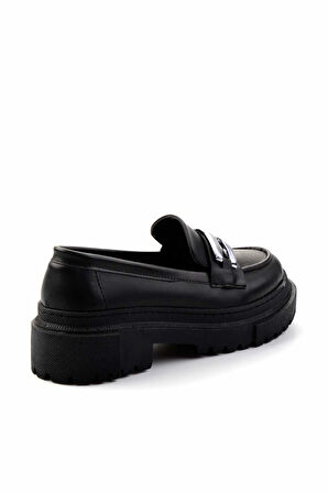 Siyah   Kadın Loafer Ayakkabı K01641015509