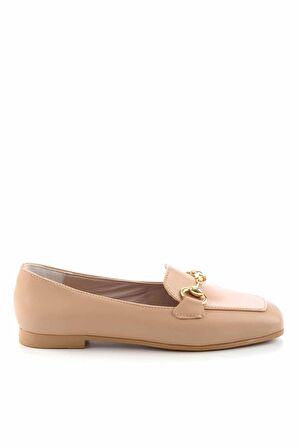 Bambi Nude  Kadın Loafer Ayakkabi K01641165409