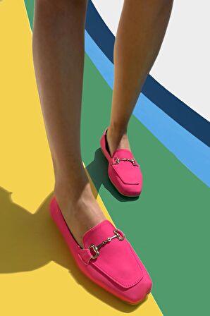 Bambi Mat Fusya  Kadın Loafer Ayakkabi K01641165409
