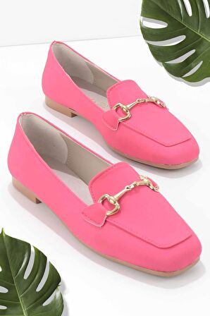 Bambi Mat Fusya  Kadın Loafer Ayakkabi K01641165409