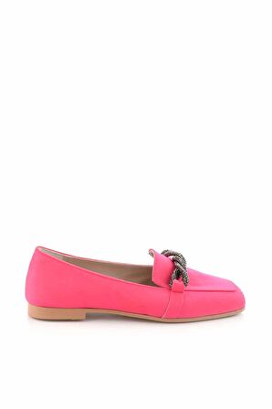 Bambi Mat Fusya Saten  Kadın Loafer Ayakkabi K01641166438