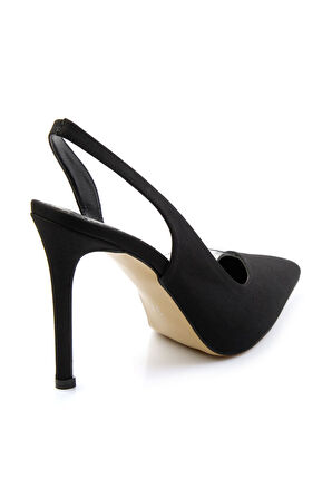 Mat Siyah  Kadın Klasik Topuklu Ayakkabı K01667002138