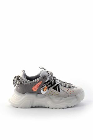 Gri Süet  Kadın Sneaker K01703051102