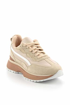 Bej Süet  Kadın Sneaker K01703102802