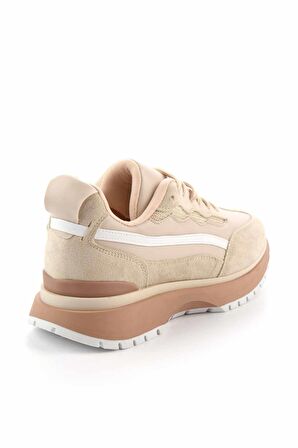 Bej Süet  Kadın Sneaker K01703102802