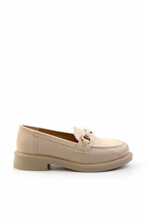 Bej  Kadın Loafer Ayakkabı K01714130009