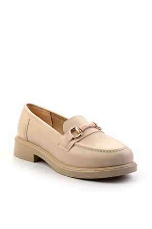 Bej  Kadın Loafer Ayakkabı K01714130009