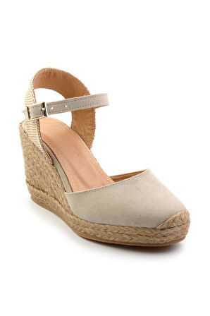 Taba  Kadın Dolgu Topuklu Ayakkabı K01718002302