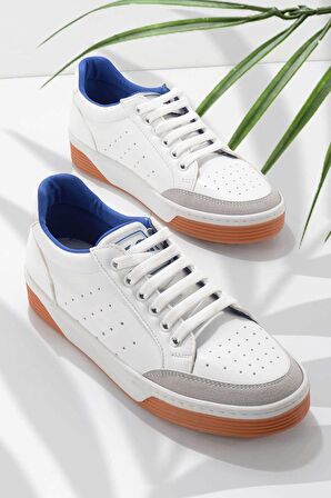 Bambi Beyaz Turuncu  Kadın Sneaker K01763728009