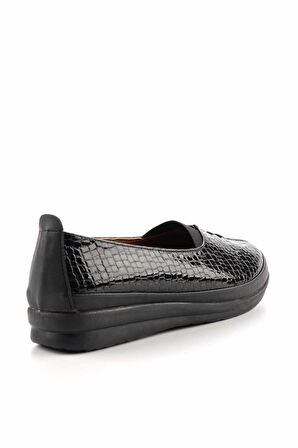 Siyah Kroko  Kadın Casual Ayakkabı K01763161211