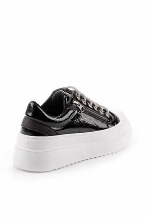 Siyah Rugan  Kadın Sneaker K01763089708