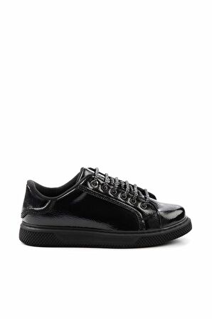 Siyah Rugan  Kadın Sneaker K01763132508