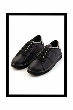 Siyah Paraşüt  Kadın Sneaker K01763017067